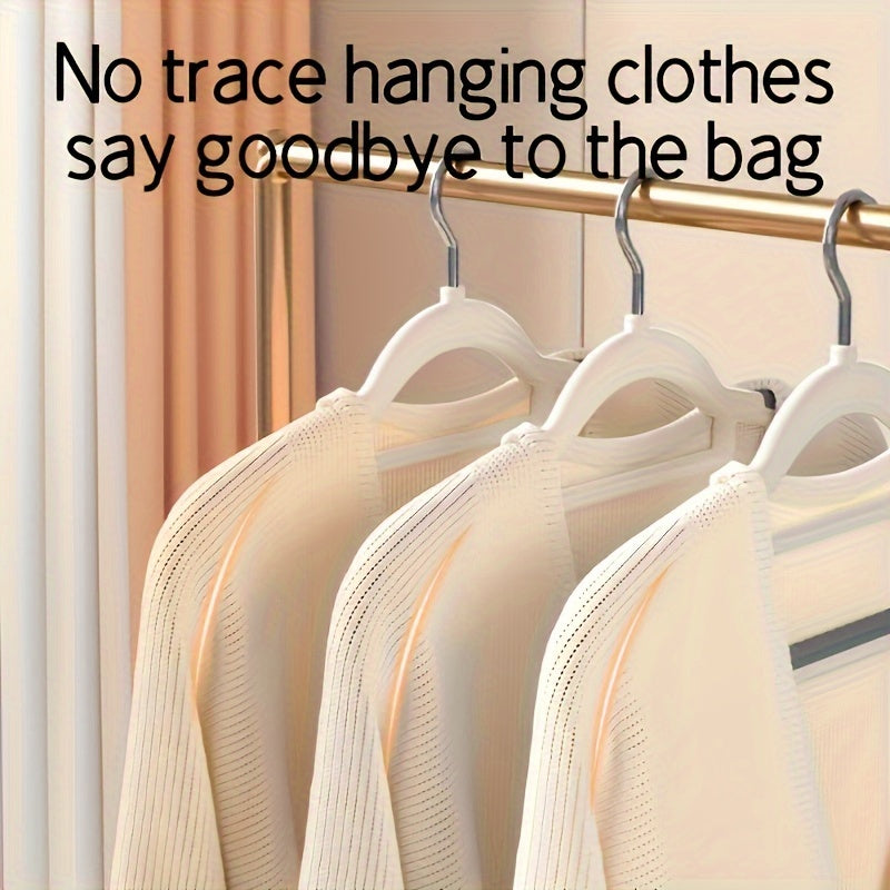 20pcs LDQ Heavy Duty Non-Slip Clothes Hangers - Traceless, Sturdy ABS Plastic Coat Racks for Efficient Drying & Storage in Bedroom, Bathroom & Home, Closet Organization | Sleek Hanger Design | Nonslip Design